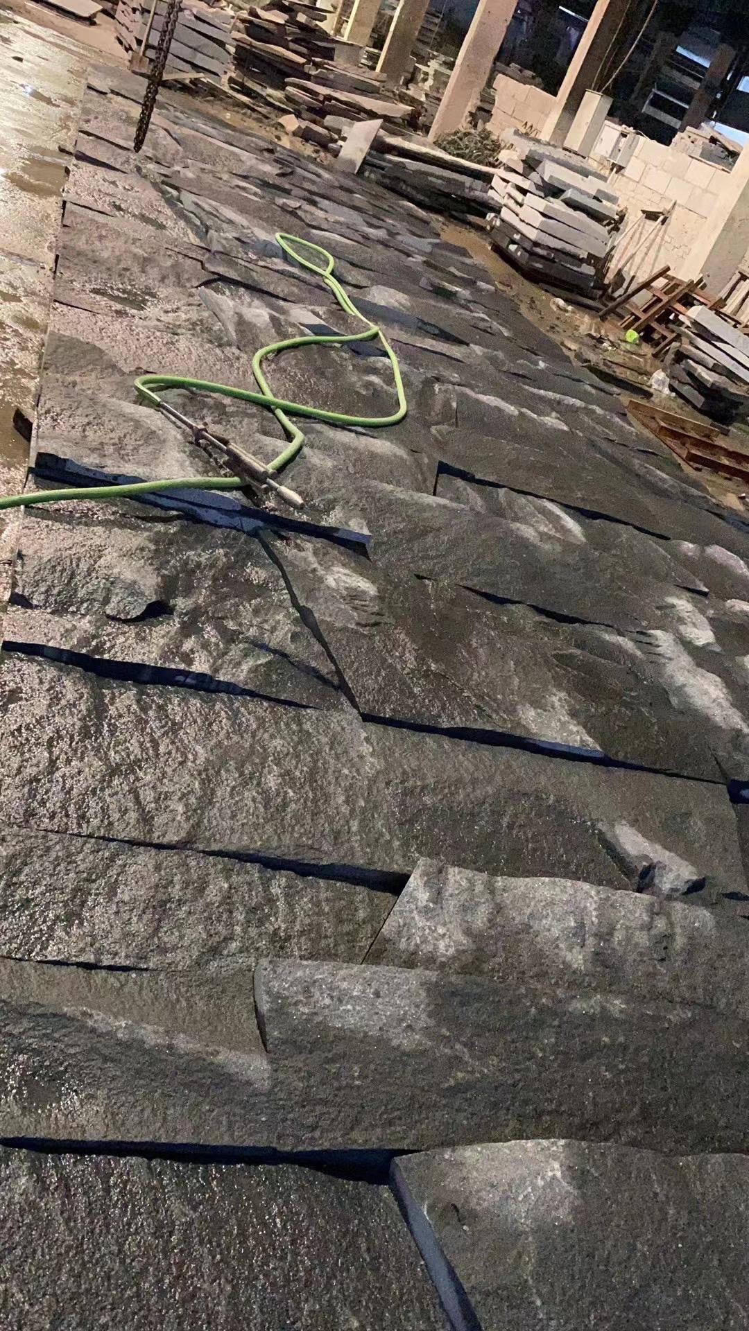 室外大理石背景墻自然面